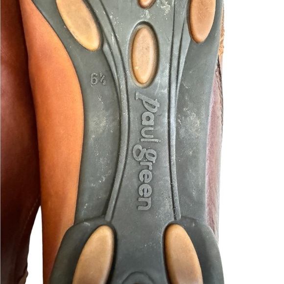 Paul Green München Brown Leather Adjustable Bungee Sneakers Size US 9 / UK 6.5 - Picture 10 of 10